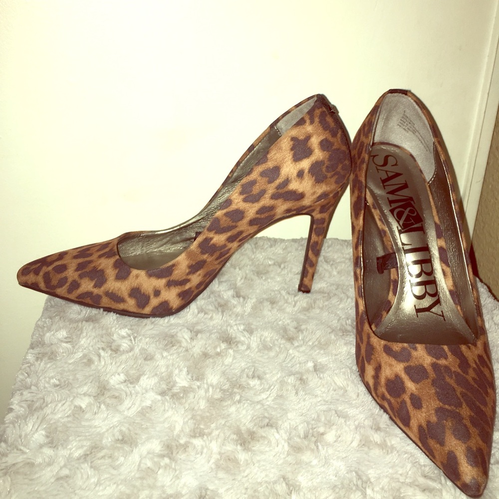 Sam and Libby Leopard Heels